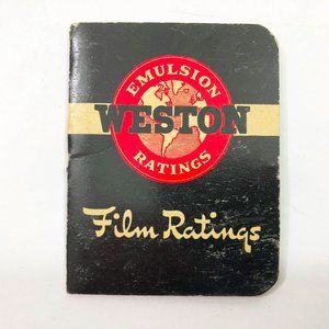 1945 Weston Emulsion Ratings Film Ratings Small Booklet